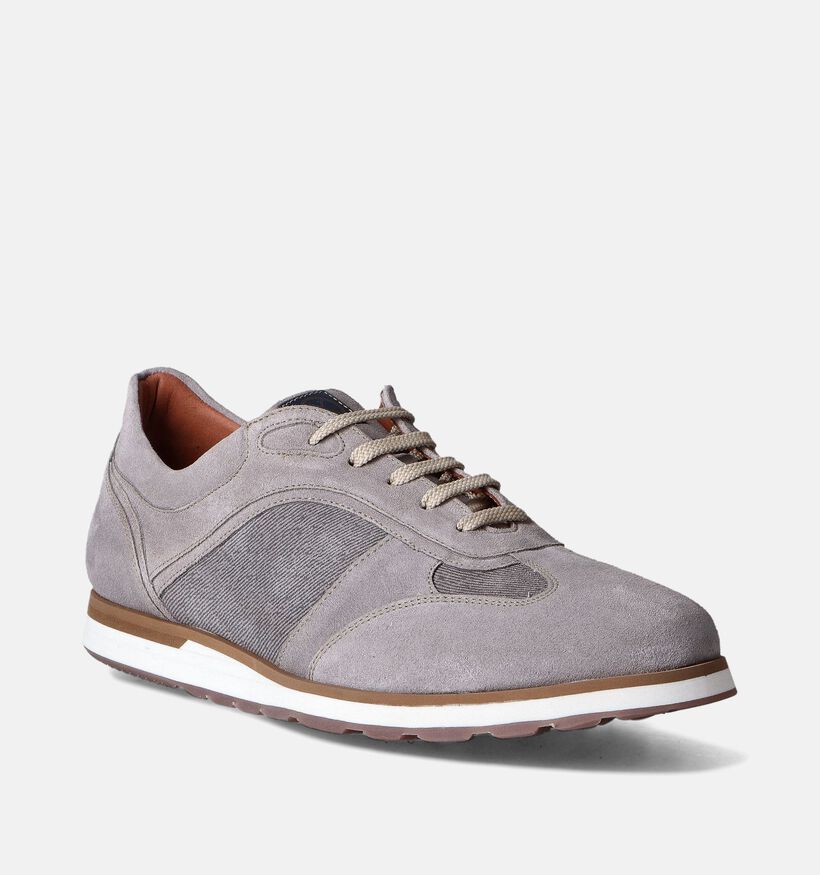 Ambiorix Jerry Grijze Veterschoenen voor heren (356030) - geschikt voor steunzolen