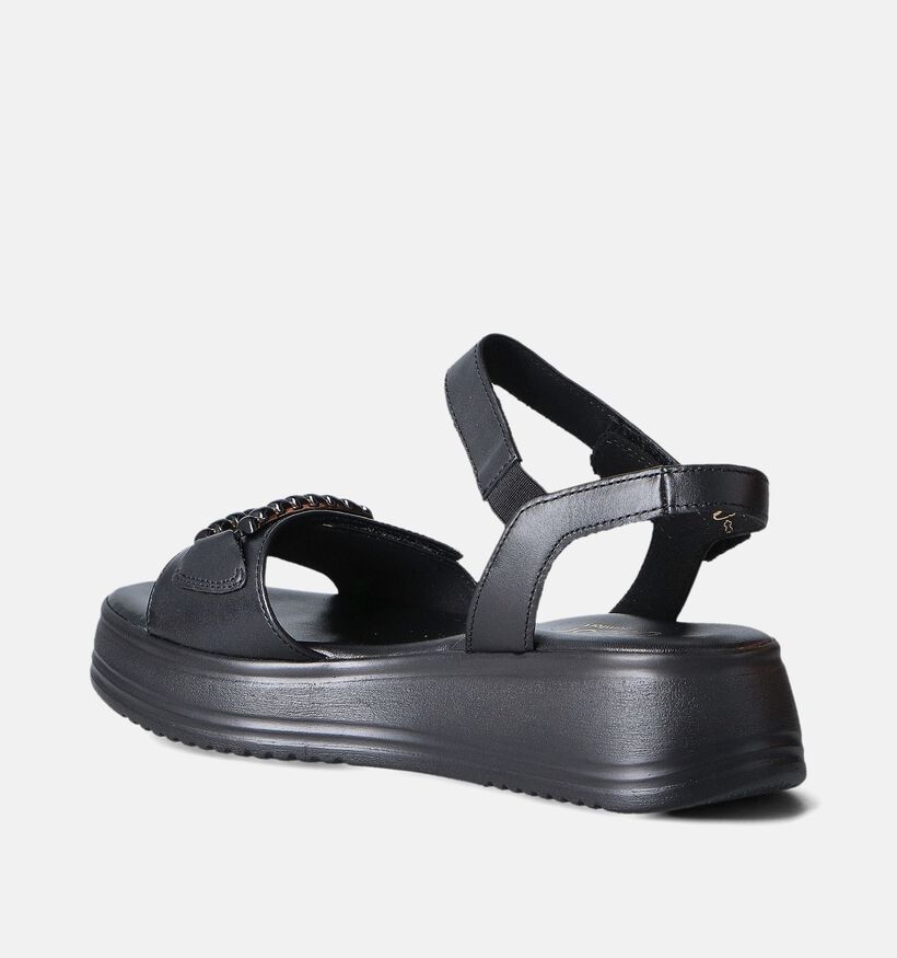 Gabor Zwarte Sandalen met sleehak voor dames (355063)