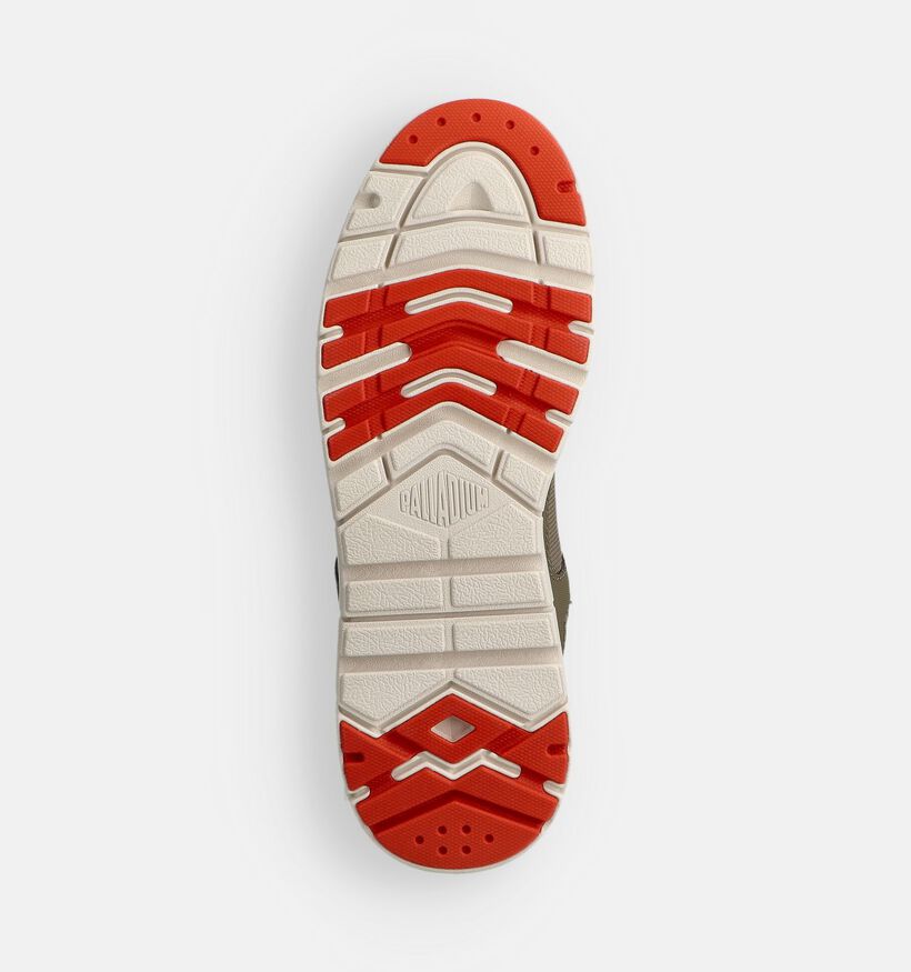 Palladium Pallaflex LO Mix Kaki veterschoenen voor heren (362103) - geschikt voor steunzolen
