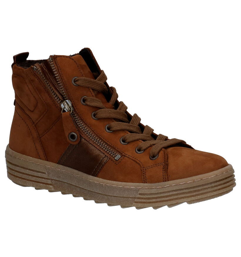 Gabor Best Fitting Bottines en Cognac pour femmes (297232) - pour semelles orthopédiques