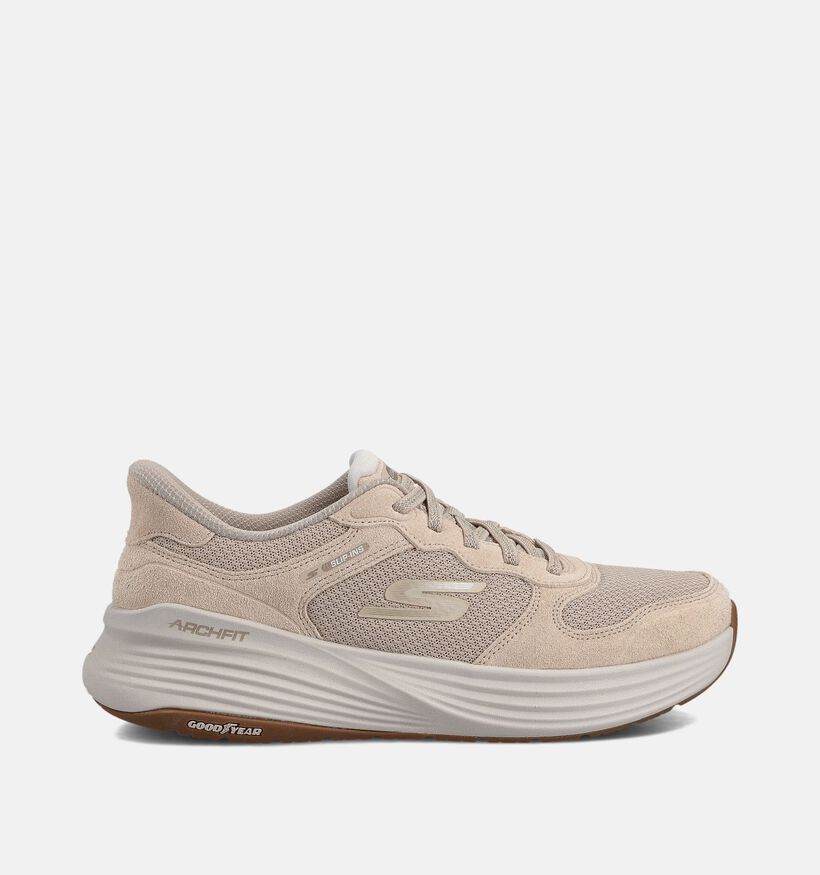 Skechers Go Walk Stability Baskets sportives en Taupe pour femmes (361032) - pour semelles orthopédiques