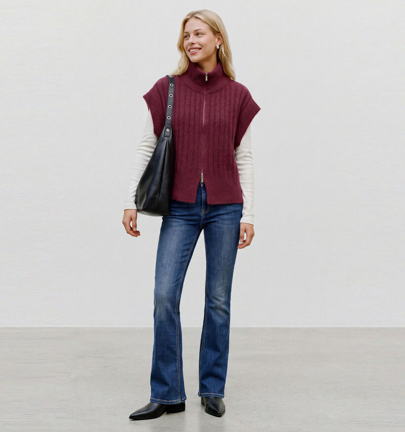 Vero Moda Bang Gilet en Bordeaux pour femmes (377629)