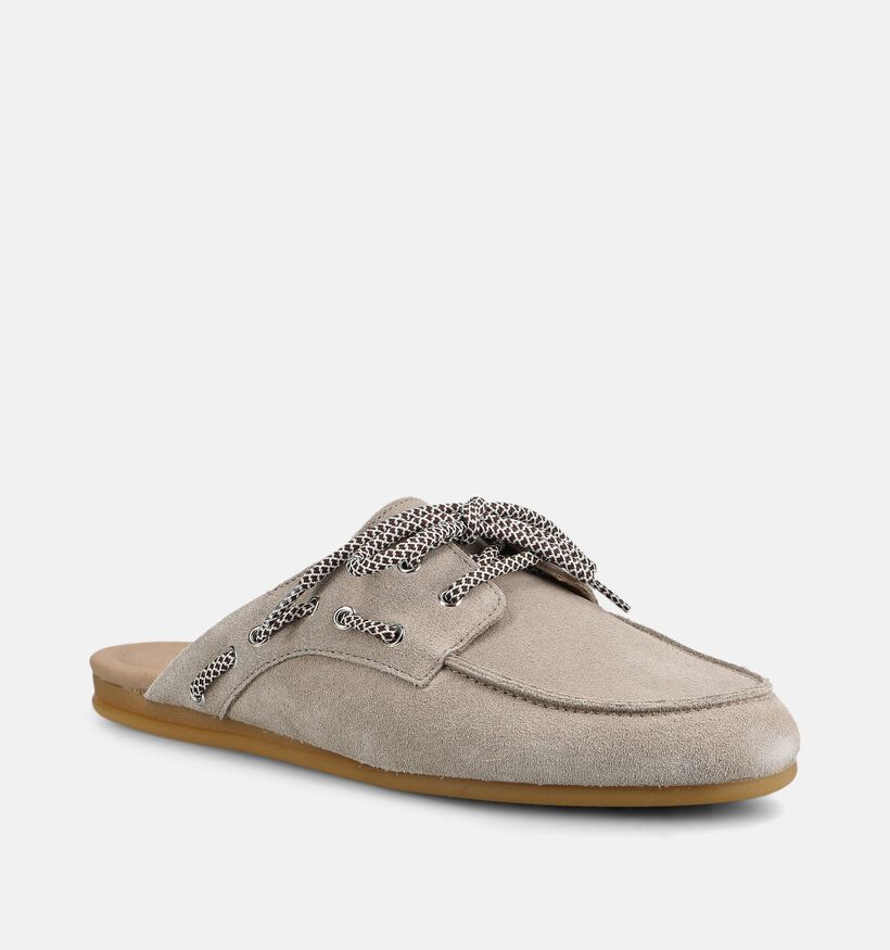 Posh by Poelman Donkerbeige Slipper voor dames (383801)