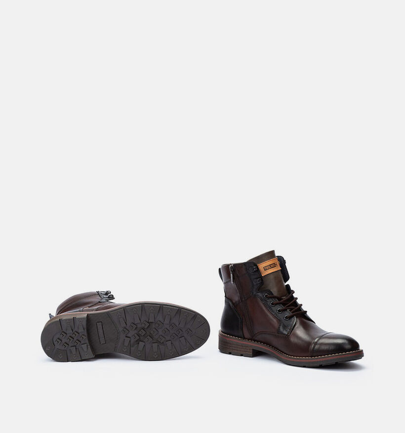 Pikolinos York Donkerbruine Boots met Veter voor heren (379267) - geschikt voor steunzolen