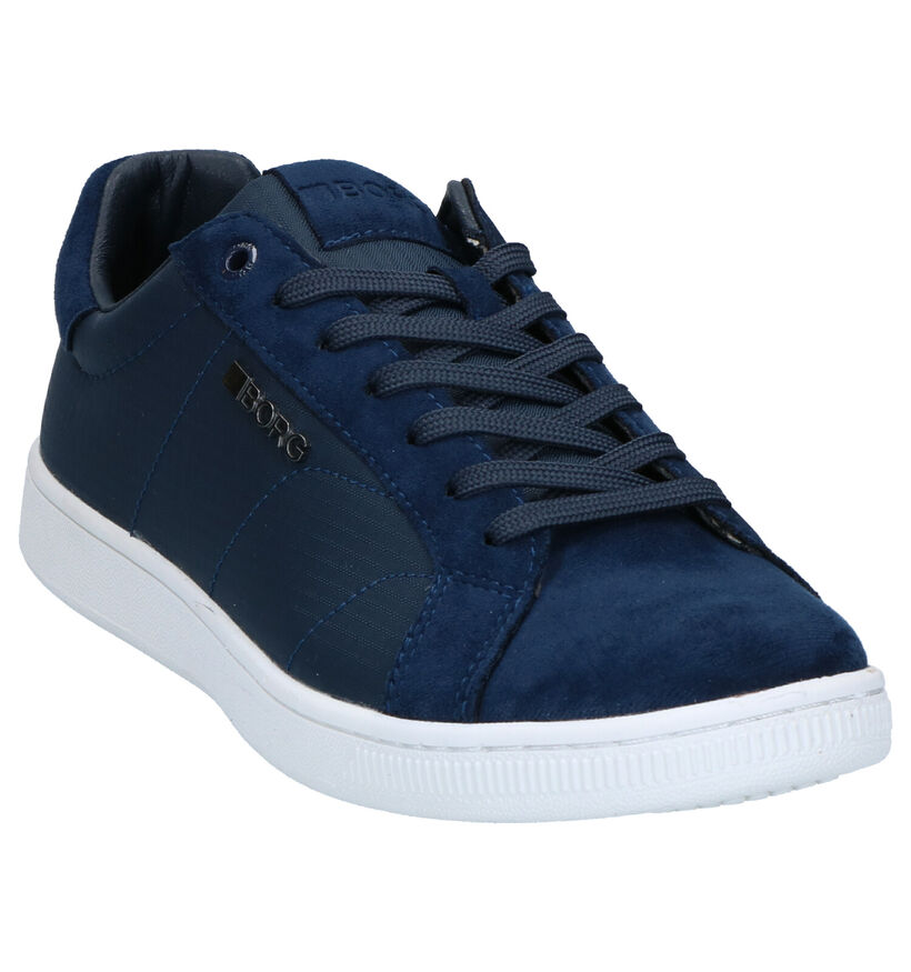 Björn Borg Blauwe Sneakers in daim (267039)