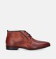 Berkelmans Estoril Bottines classiques en Cognac pour hommes (352748) - pour semelles orthopédiques