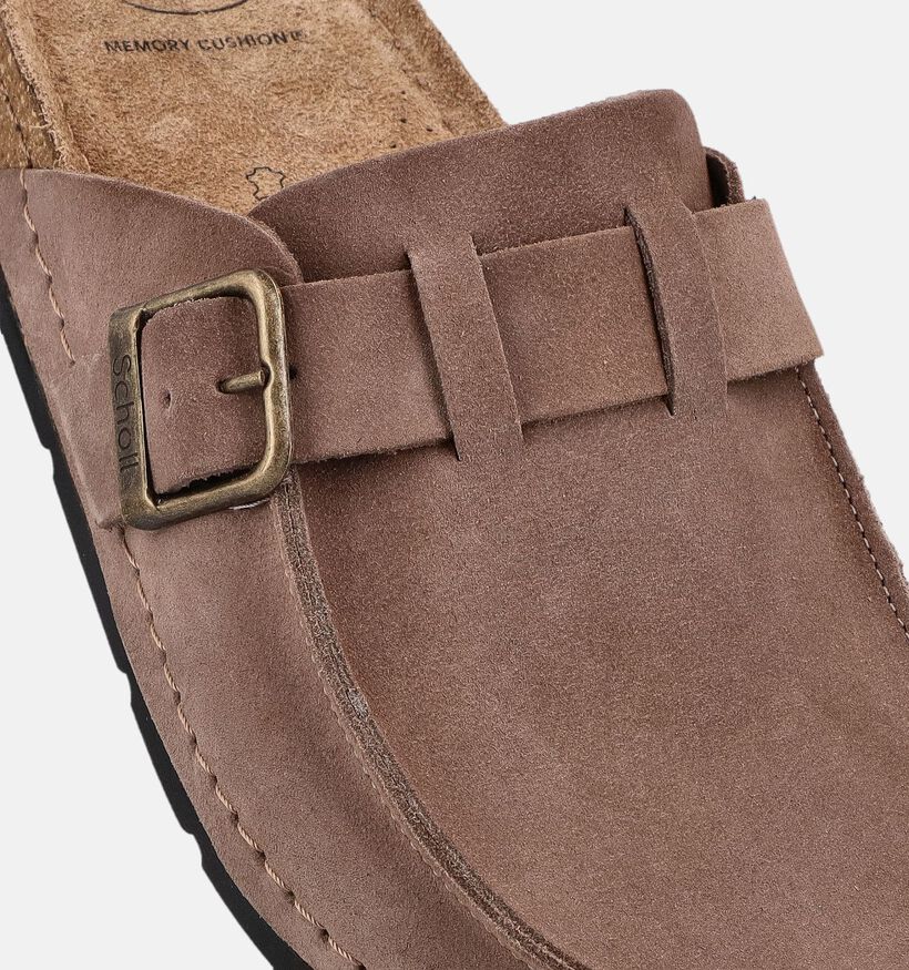 Scholl Bora Nu-pieds en Taupe pour hommes (381871)