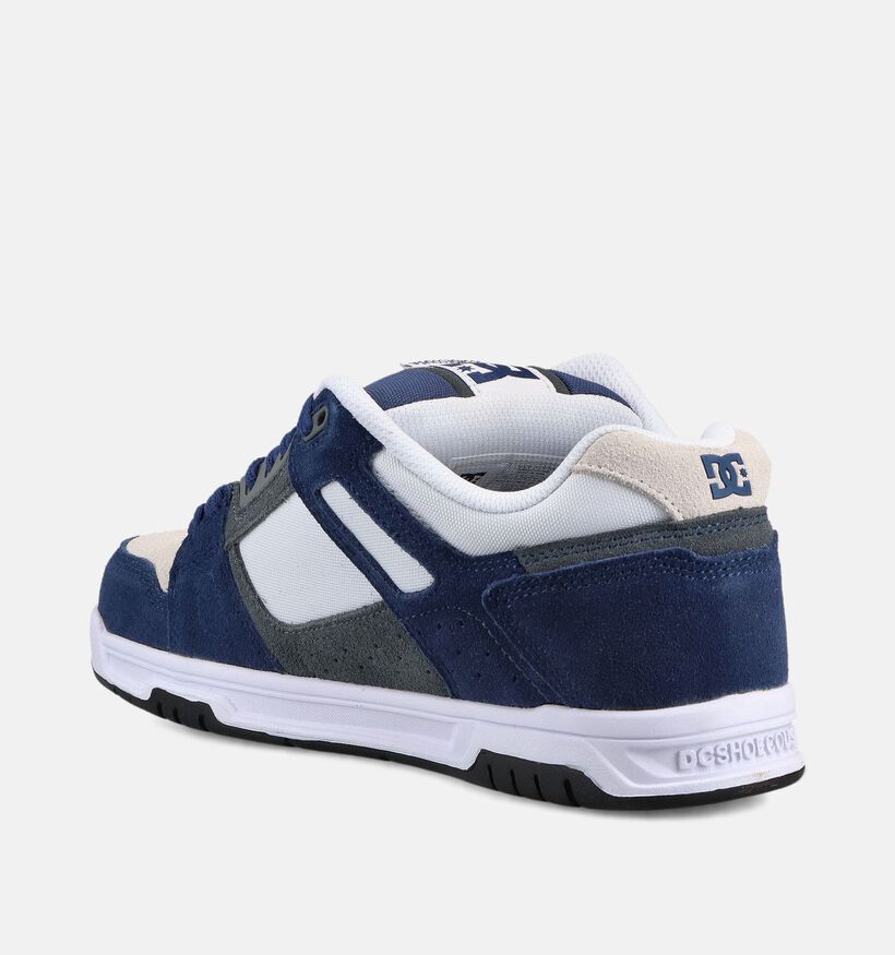DC Shoes Stag Baskets en Bleu/Gris pour hommes (368745) - pour semelles orthop&eacute;diques