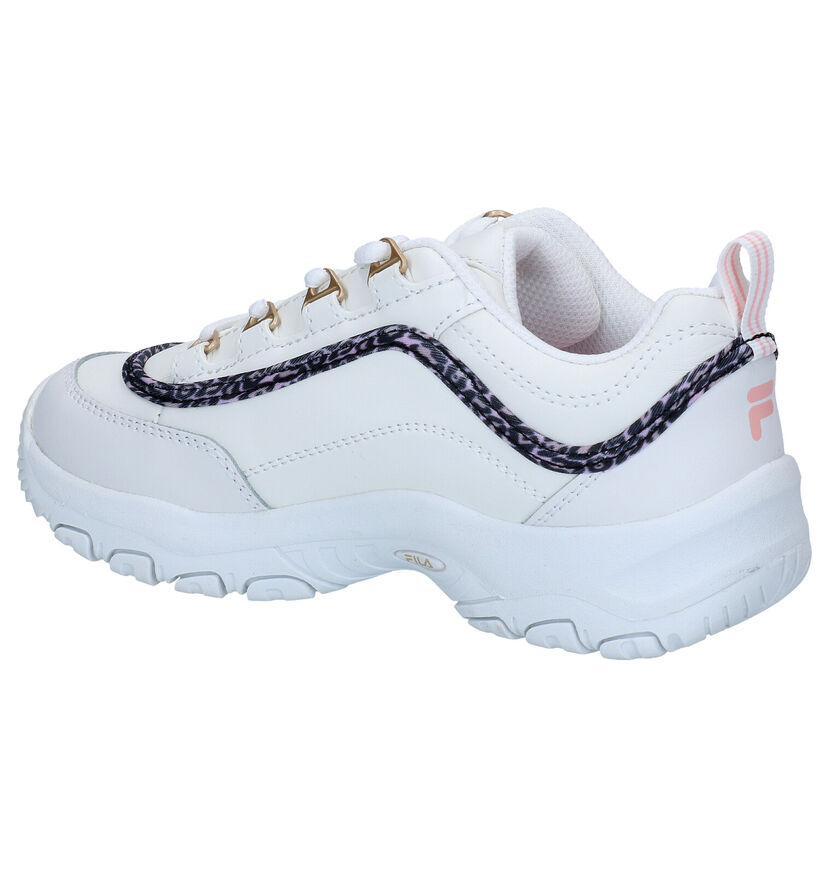 Fila Strada Low JR Witte Sneakers in kunstleer (285477)