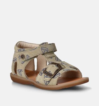 Naturino Quarzo Chaussons bébé Cognac/Bleu/Vert