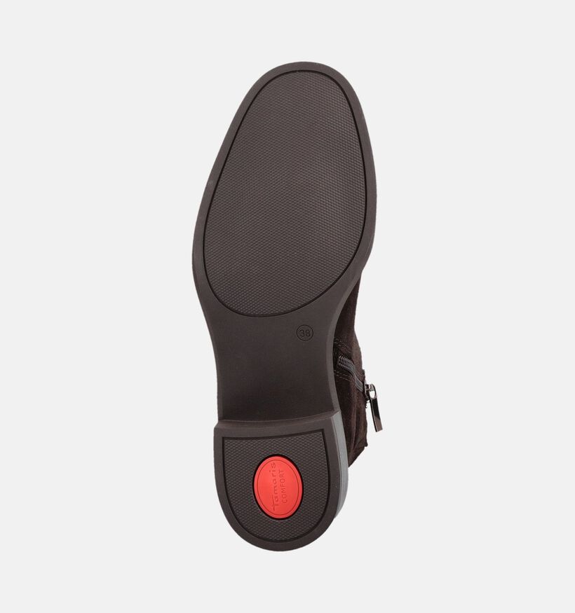 Tamaris Comfort Bottines en Brun fonc&eacute; pour femmes (376351) - pour semelles orthop&eacute;diques