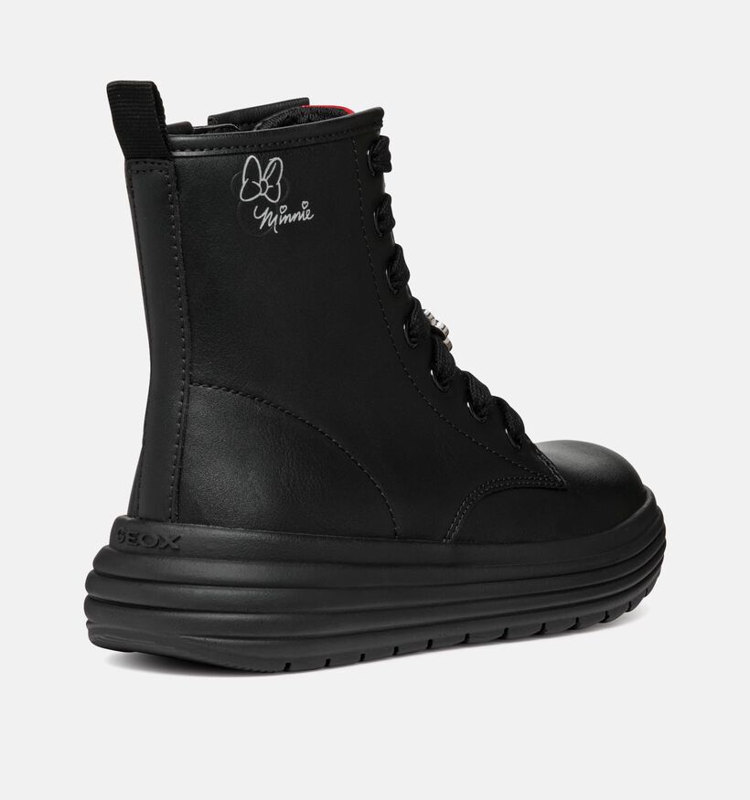Geox Phaolae Bottines Disney en Noir pour filles (345927) - pour semelles orthop&eacute;diques