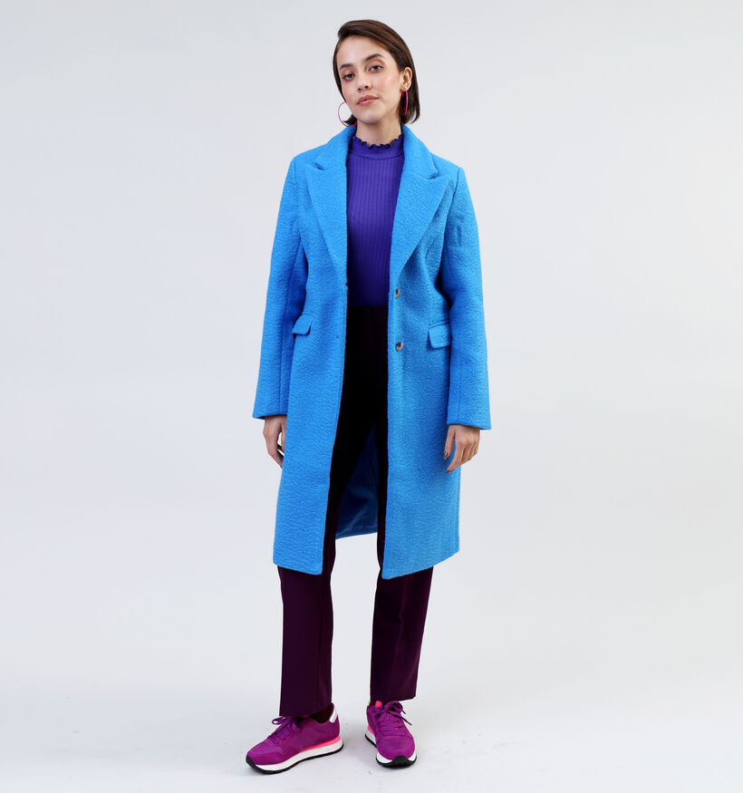 Pieces Nea Blauwe Lange jas voor dames (332460)