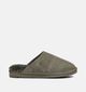 Warmbat Classic Pantoufles ouvertes en Vert kaki pour hommes (379290)