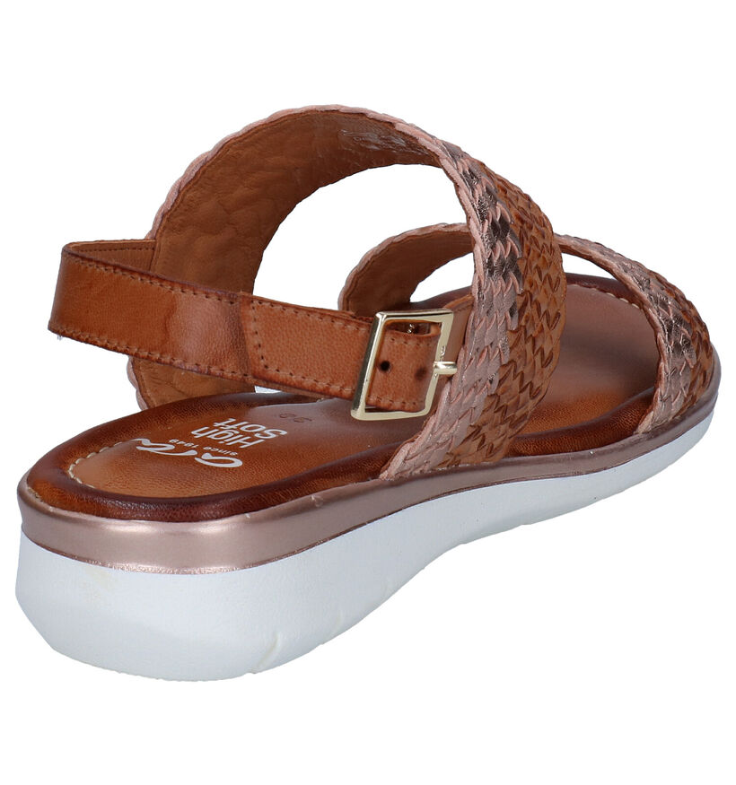 Ara Kreta Cognac Sandalen in leer (288976)