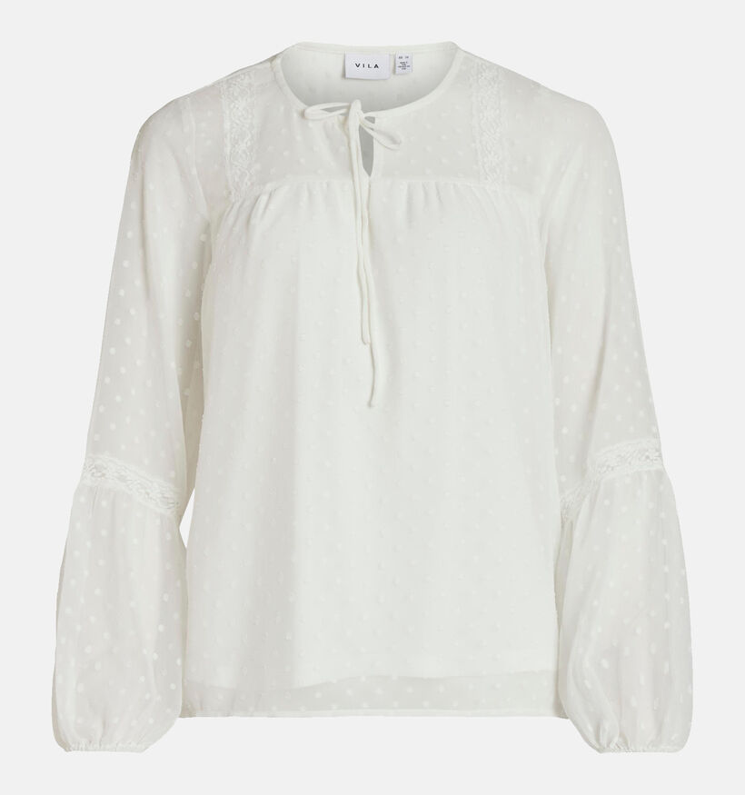 Vila Viedee Blouse en Blanc pour femmes (322832)