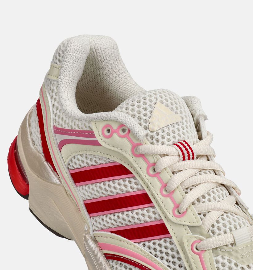 adidas Spiritain 2000 Baskets en Blanc/Rouge pour femmes (366809) - pour semelles orthop&eacute;diques