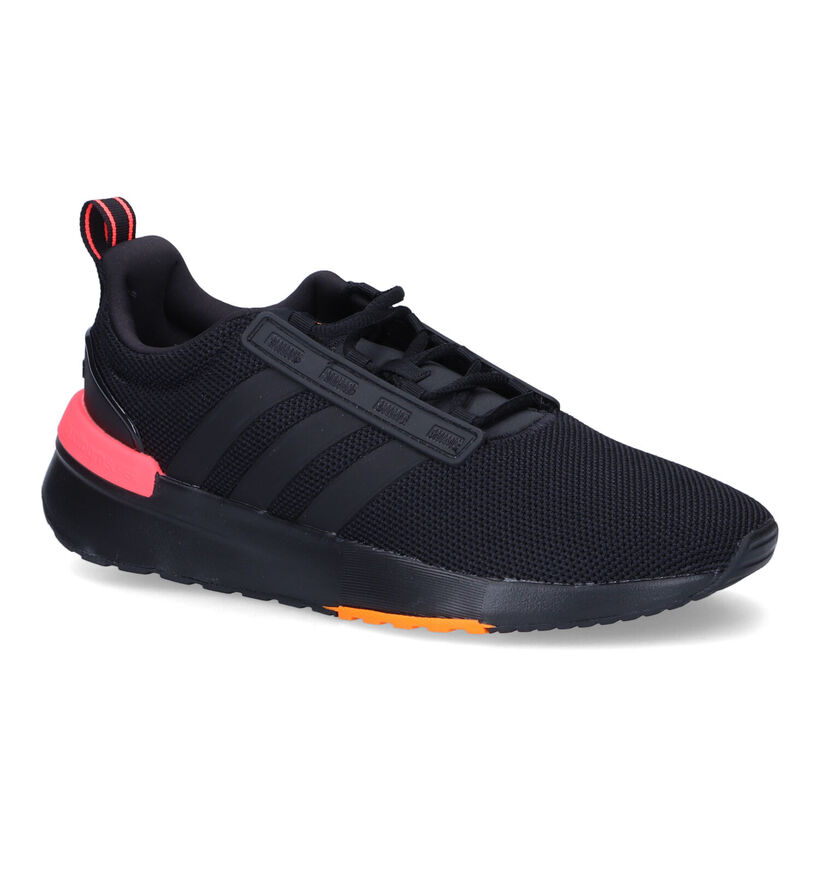 adidas Racer Zwarte Sneakers in stof (301605)