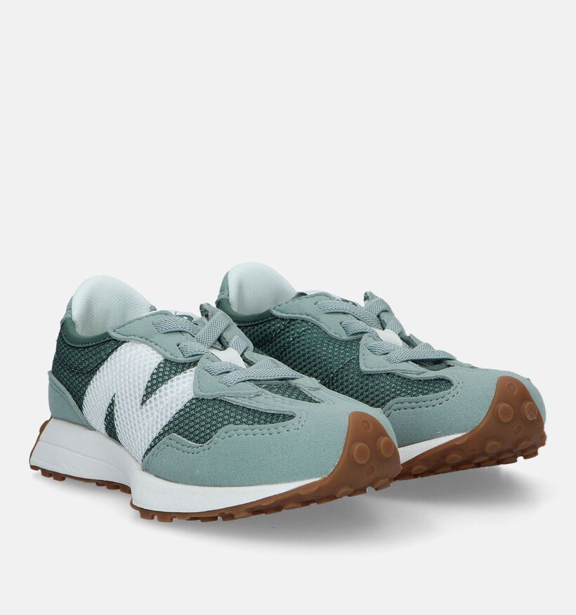 New Balance PH327 Baskets en Vert pour filles, garçons (327752) - pour semelles orthopédiques