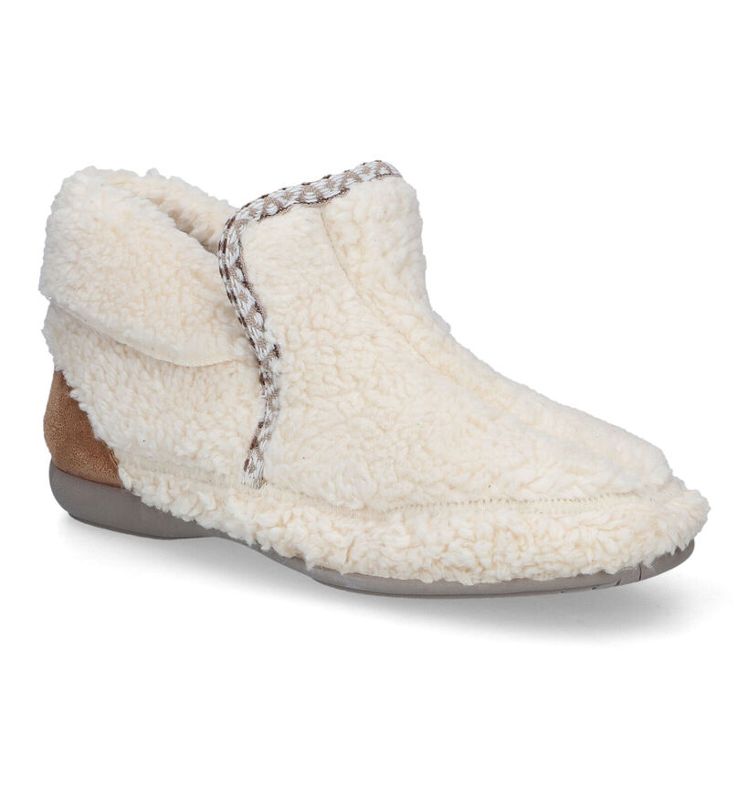 Torfs Home Ecru Hoge pantoffels voor dames (316625)