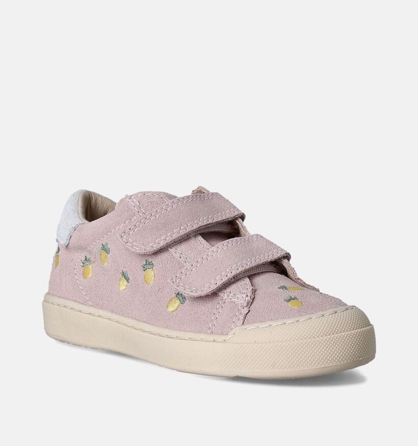 Naturino Eindhoven Chaussures à scratch en Mauve pour filles (355338) - pour semelles orthopédiques