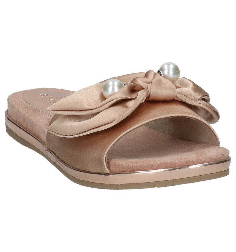 Tamaris Touch it Roze Slippers in stof (214270)