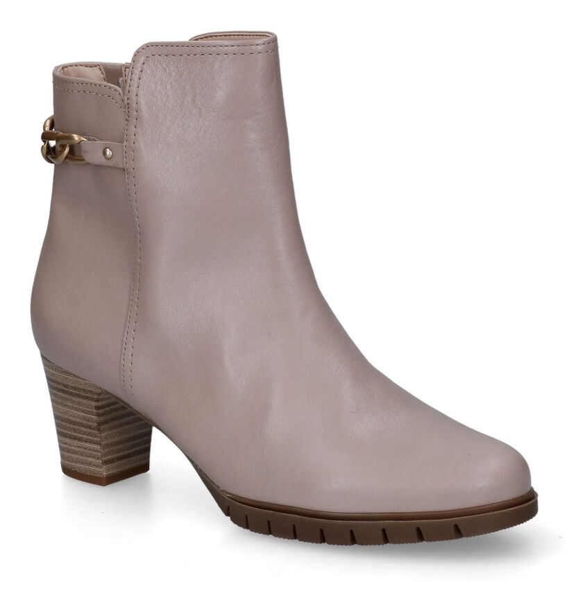 Gabor Beige Enkellaarzen in leer (315327)