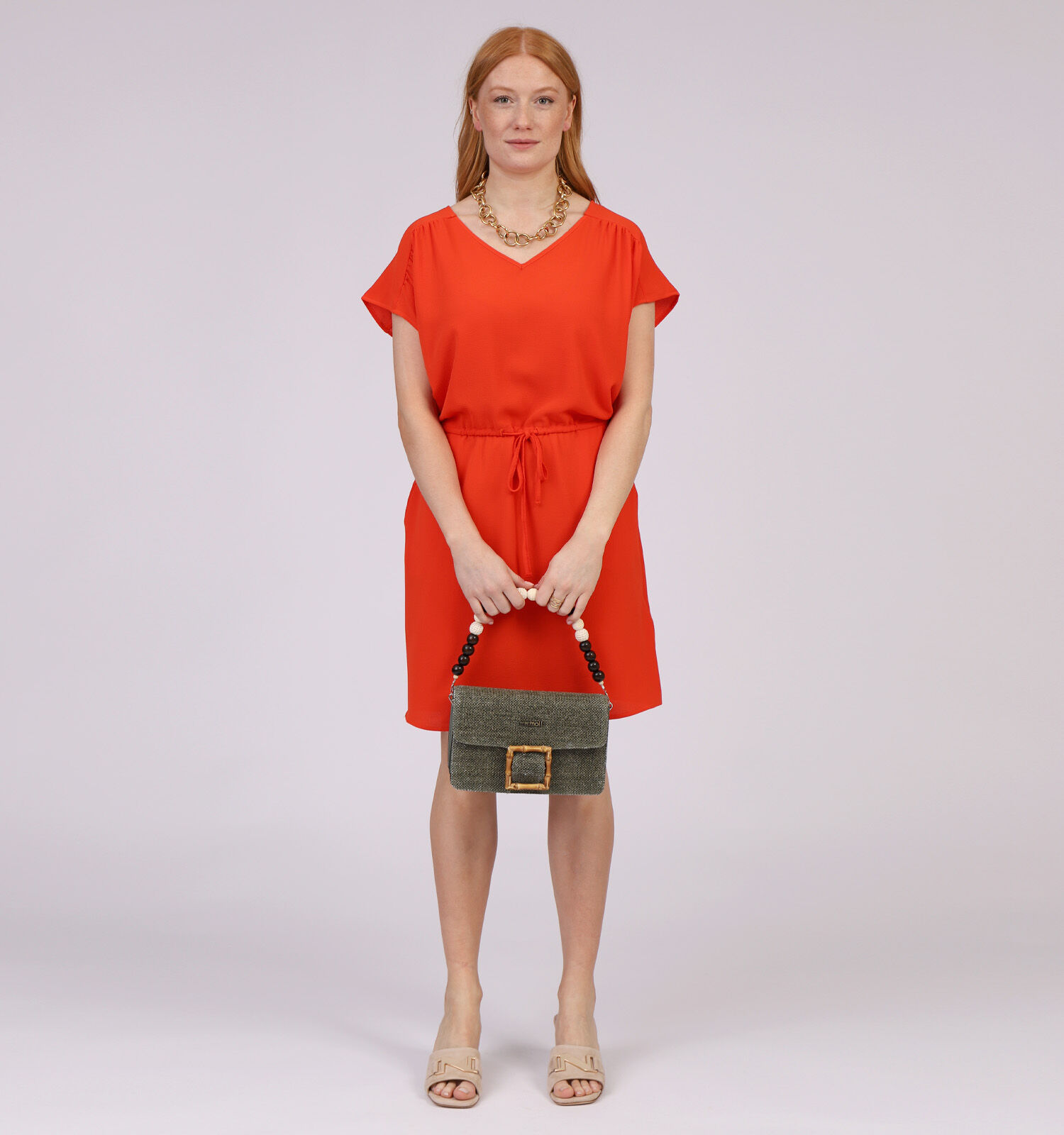 Vero Moda Sallini Rode Mini Jurk Dames Kleedjes Online op TORFS.BE