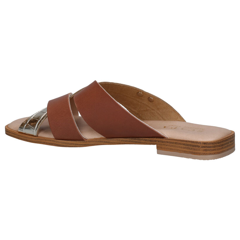 Scapa Cognac Slippers in kunstleer (288875)