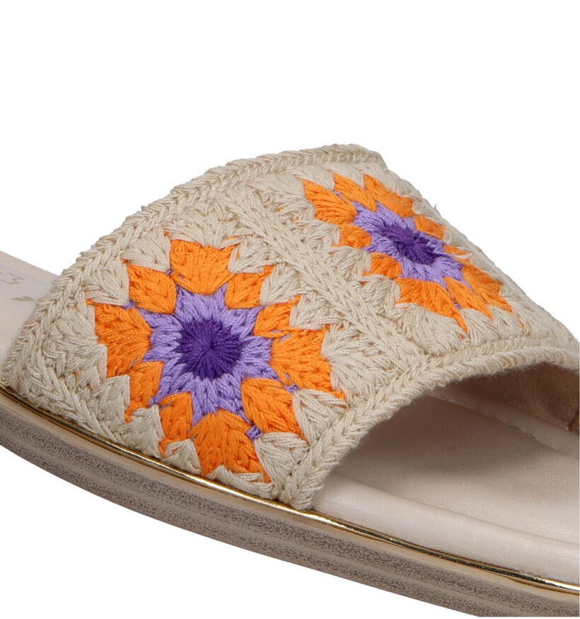 Tamaris Ecru Slippers in stof (325597)