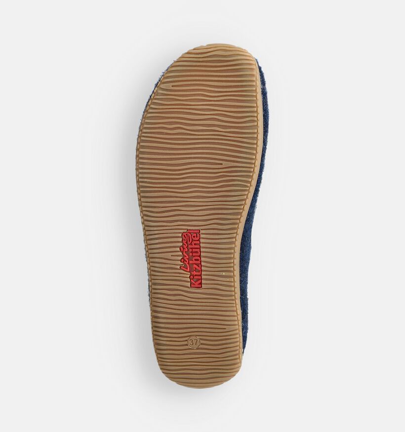 Living Kitzbühel Pantoufles fermées en Bleu foncé pour femmes (364884)