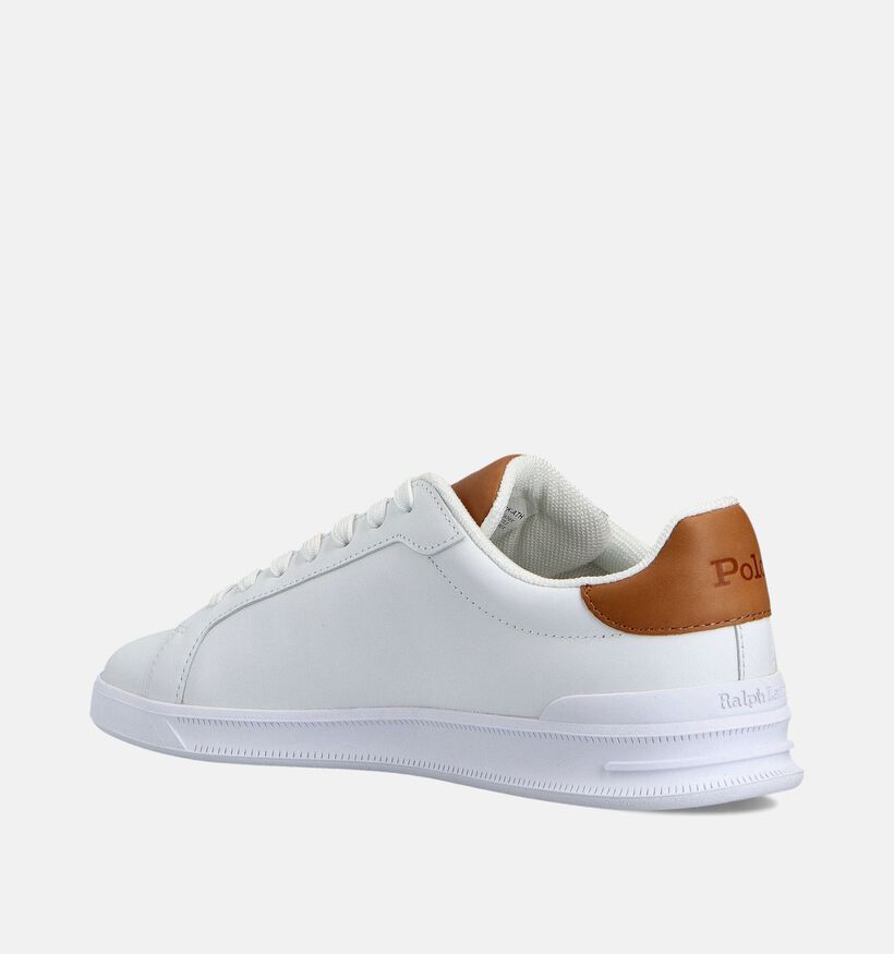 Polo Ralph Lauren HRT Court Chaussures plates en Blanc pour hommes (360753)