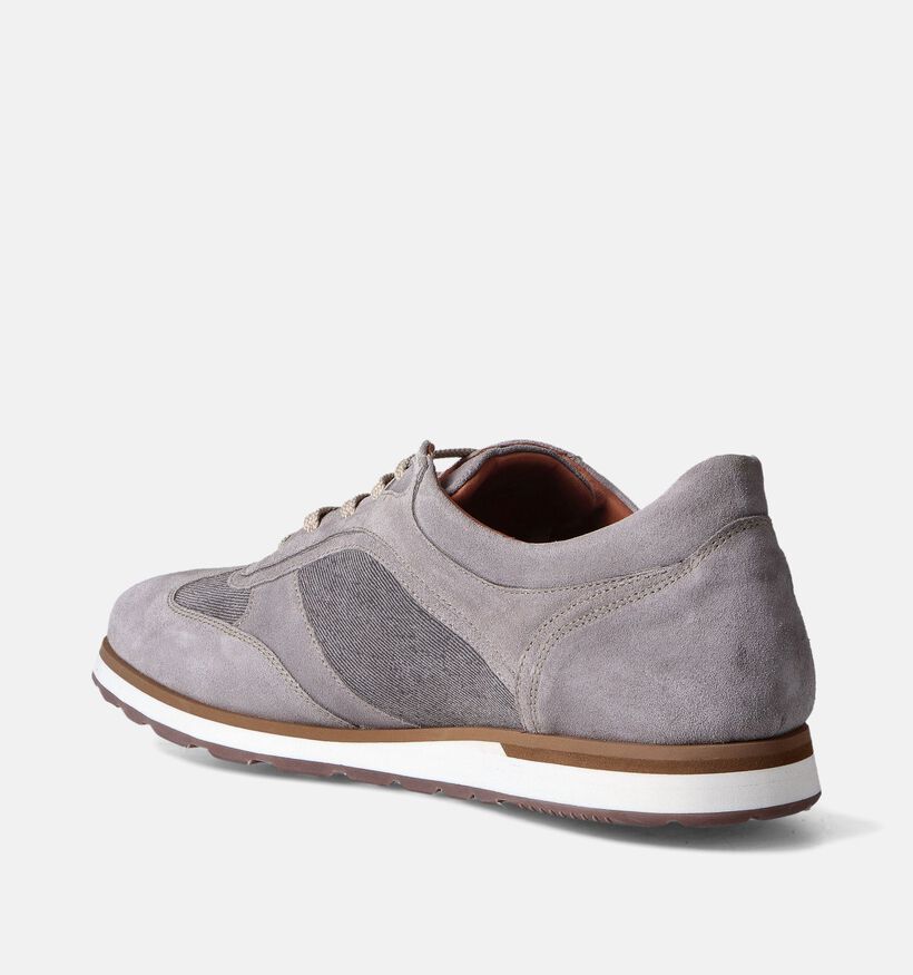 Ambiorix Jerry Grijze Veterschoenen voor heren (356030) - geschikt voor steunzolen