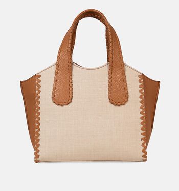Laurent David Sacs à main Blanc/Or/Cognac/Bleu