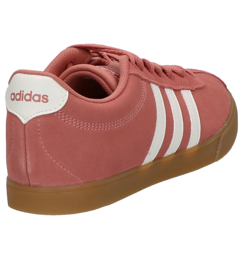 adidas Courtset Baskets en Gris en cuir (276455)