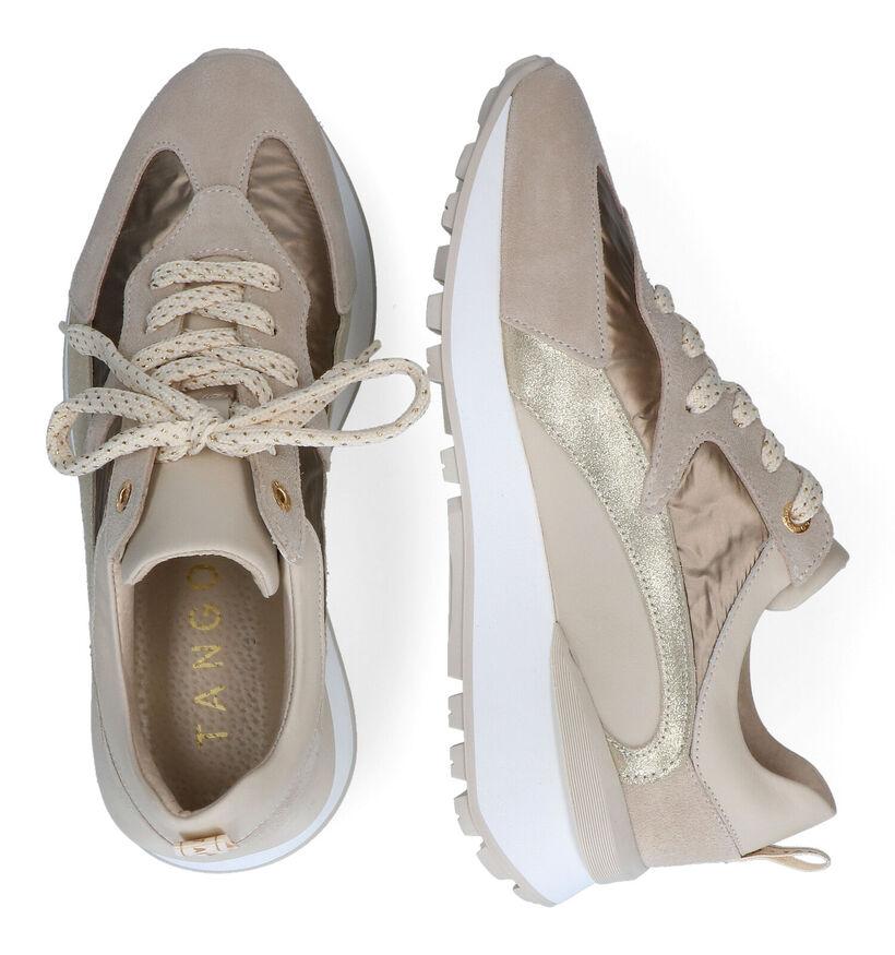 Tango Norah Beige Sneakers voor dames (307997) - geschikt voor steunzolen