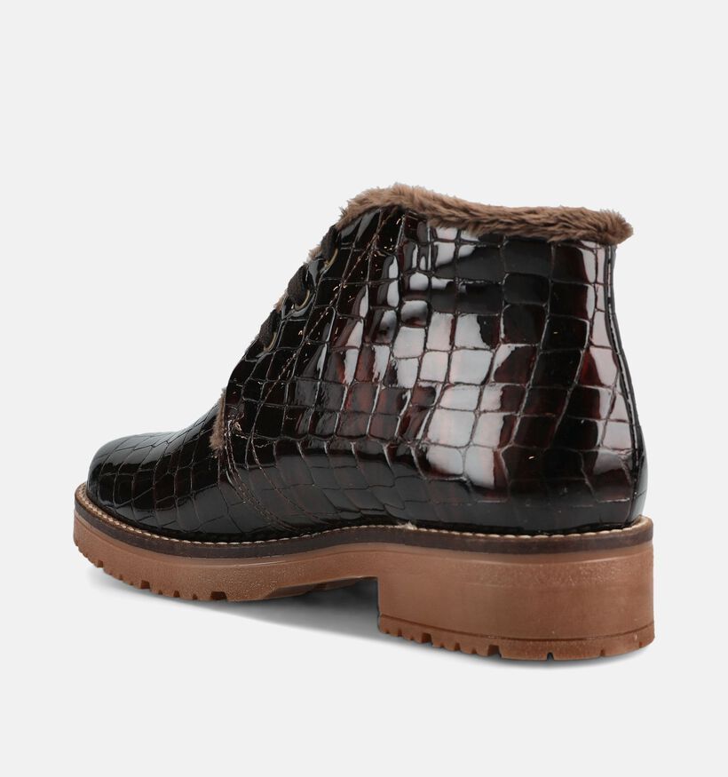 Pitillos Bruine Boots met Veter voor dames (379728) - geschikt voor steunzolen