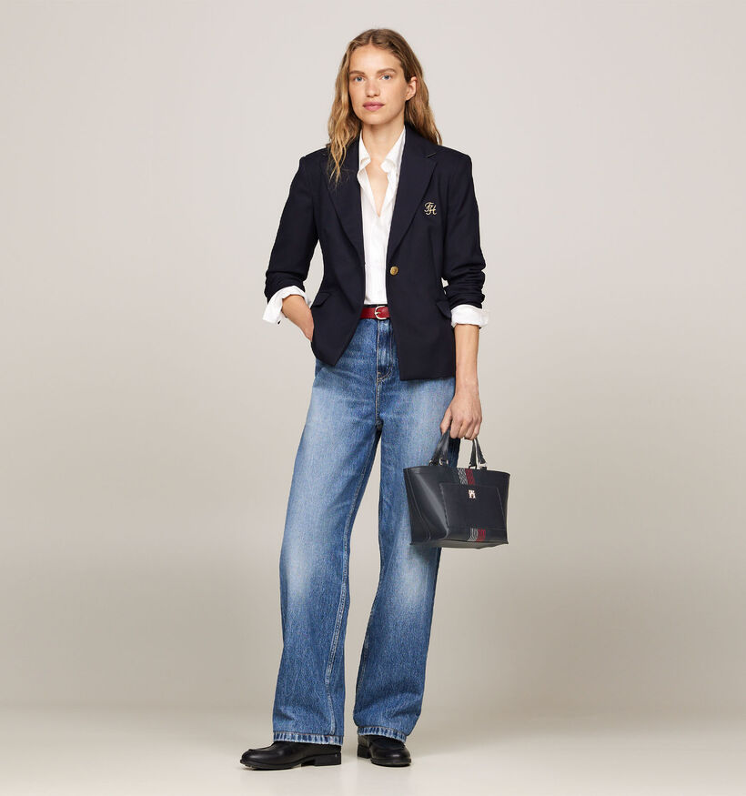 Tommy Hilfiger Distinct Blauwe Handtas met riem voor dames (343040)