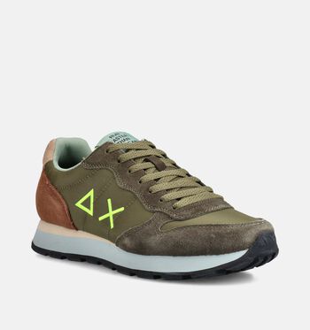 Sun68 Sneakers Wit/Groen