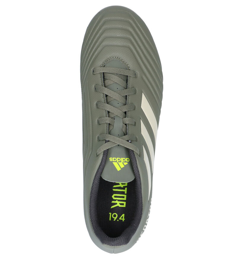 adidas Predator 19.4 FXG Chaussures de foot en Vert kaki en simili cuir (262570)