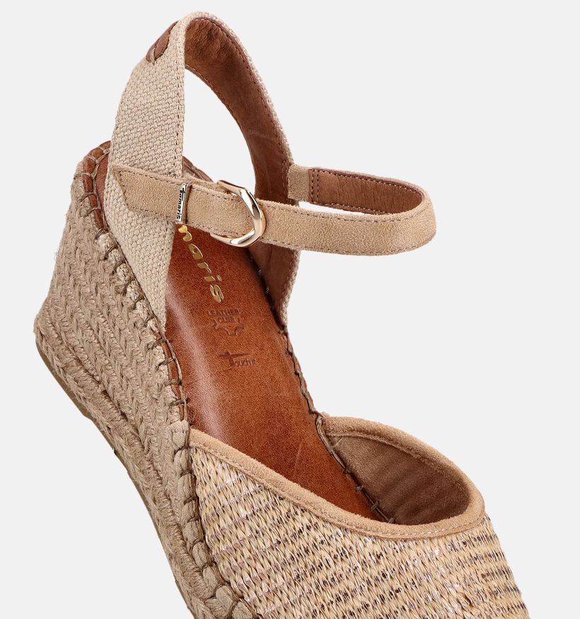 Tamaris Sandales compens&eacute;es en Or pour femmes (371784)