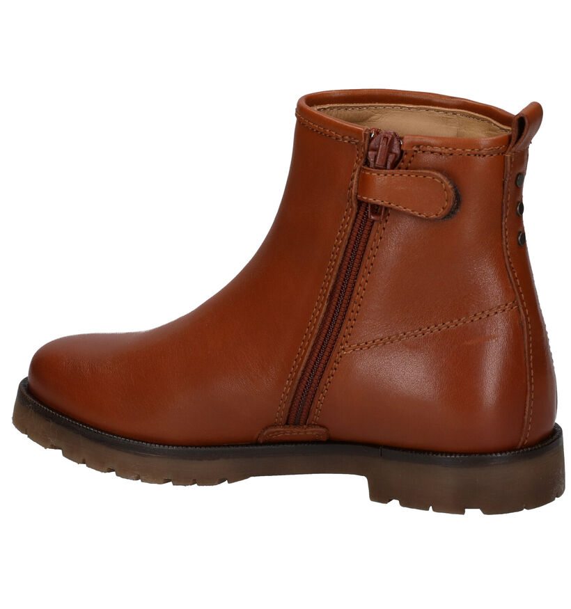 STONES and BONES Ilyas Bottes basses en Cognac en cuir (278917)