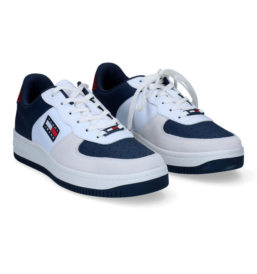 Tommy Hilfiger Basket Varsity Cupsole Chaussures &agrave; lacets en Blanc en synth&eacute;tique (300637)