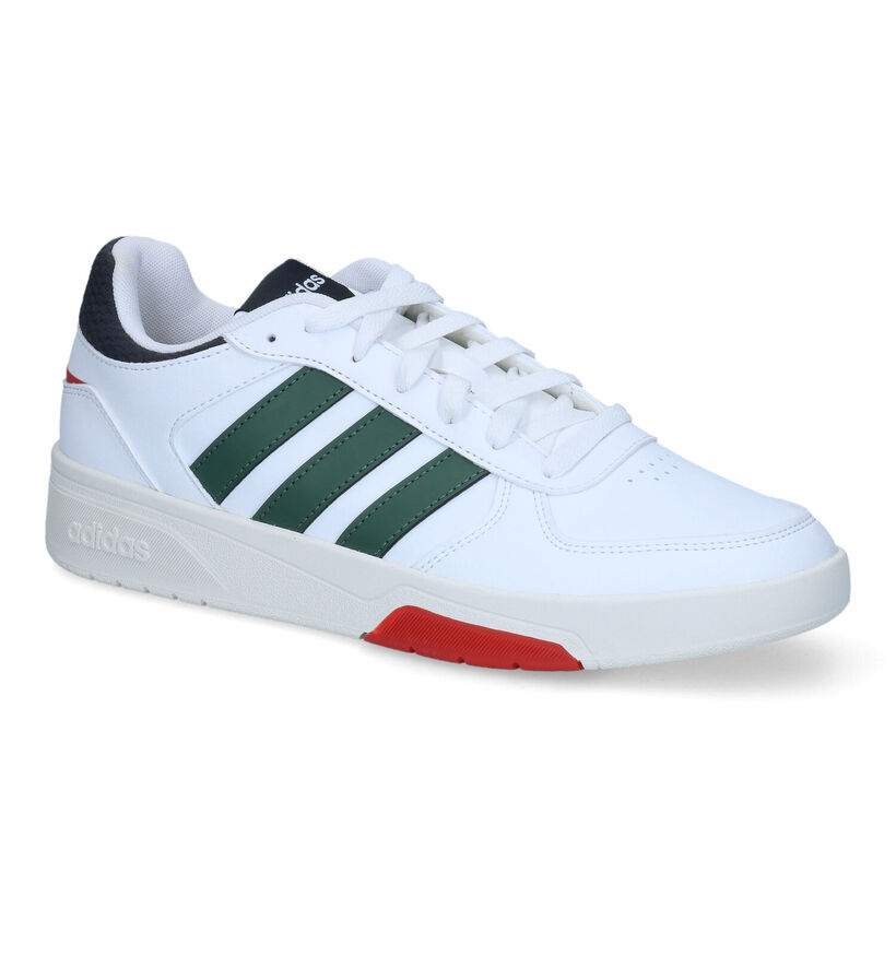 adidas Courtbeat Baskets en Blanc en simili cuir (311416)