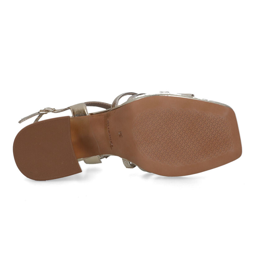 Tamaris Touch It Gouden Sandalen Met Blokhak voor dames (322348)