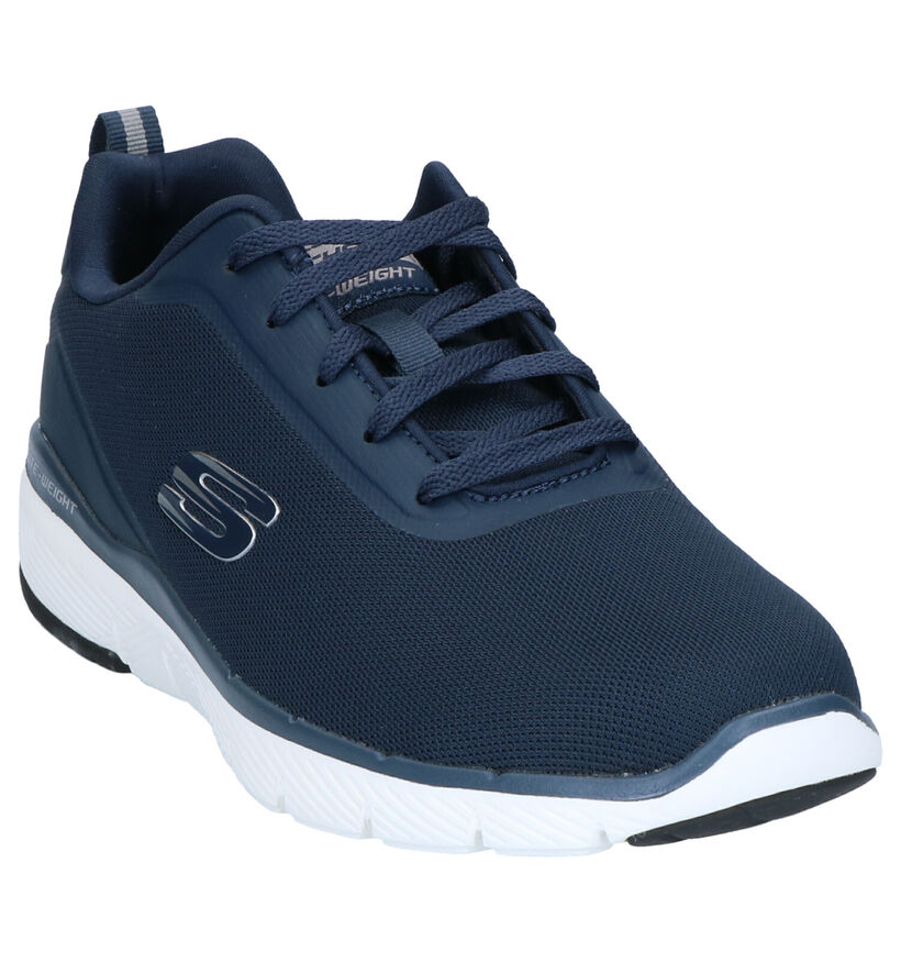 Skechers Flex Advantage Blauwe Sneakers in stof (273296)