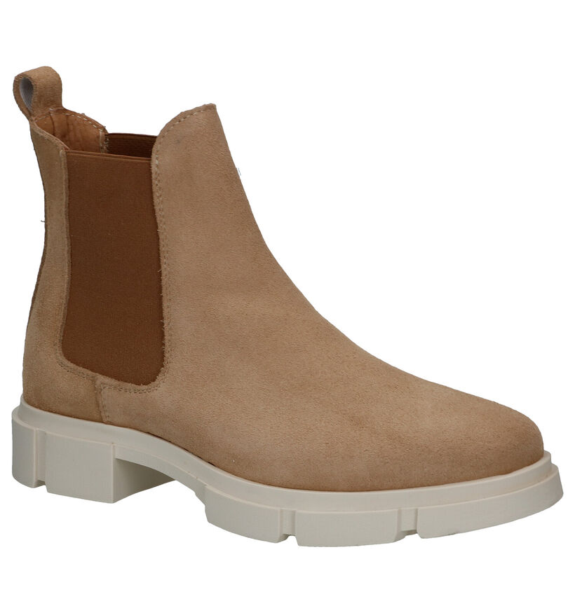 Tango Romy Beige Chelsea Boots in daim (298502)