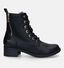 Mustang Boots à lacets en Noir pour femmes (329641)