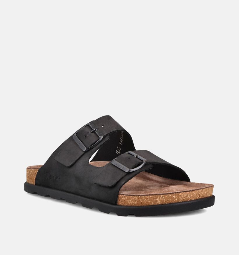 Rieker Zwarte Slippers voor heren (370496)