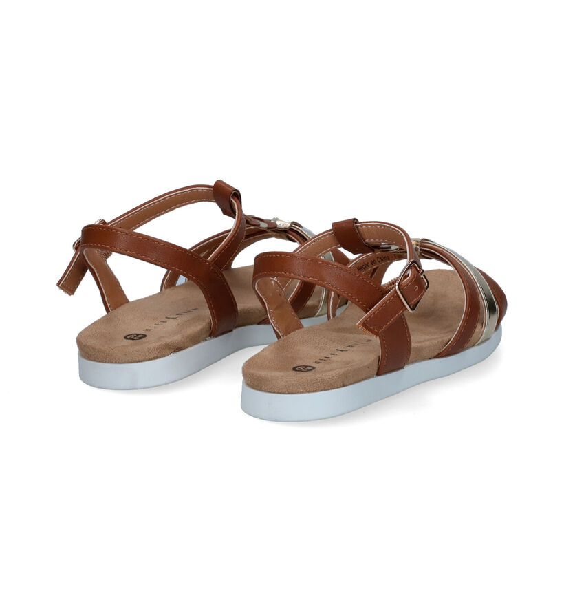 Milo & Mila Cognac Sandalen voor meisjes (324510)